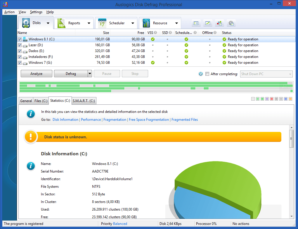 Auslogics Disk Defrag Pro 11.0.0.3 / Ultimate 4.13.0.0 download the last version for windows